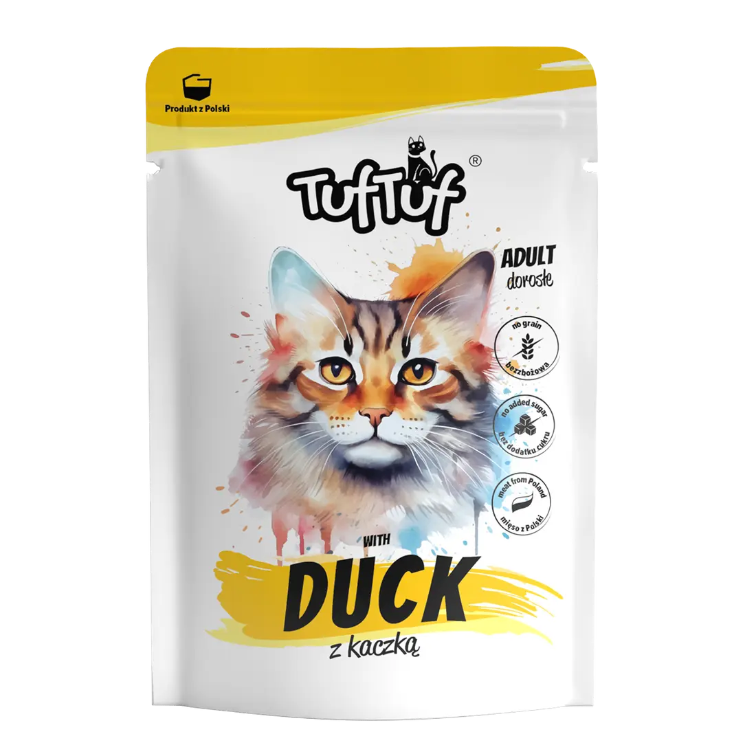 TUF TUF Pisica - Plic Hrana Umeda cu Rata (Fara Cereale) 100g