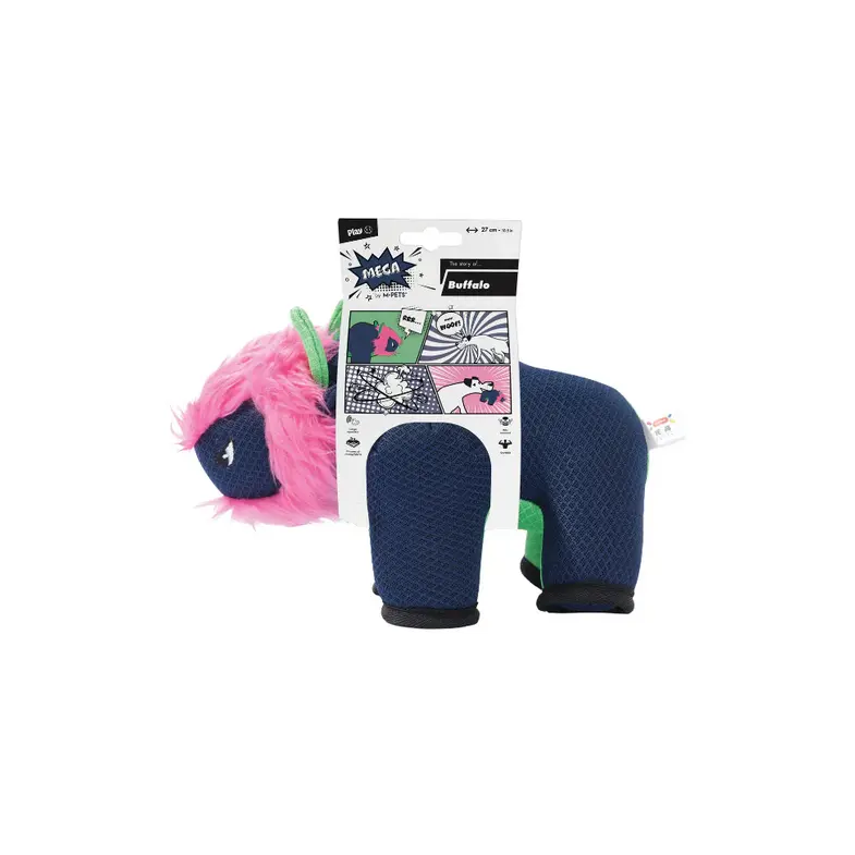 Jucarie rezistenta pentru caini M-PETS MEGA Buffalo cu squeaker 10671699