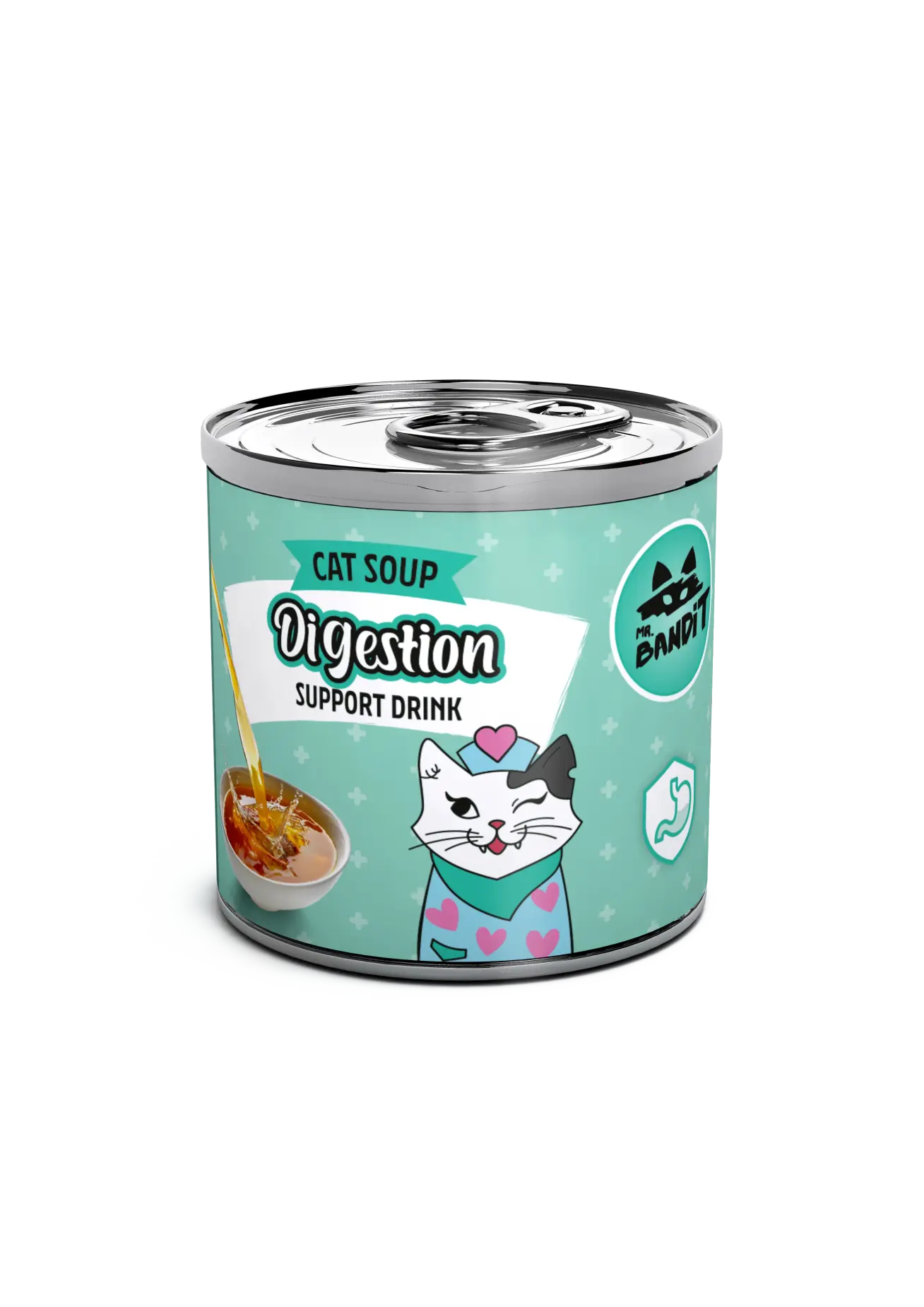 Mr. Bandit supliment lichid cu pui pentru digestia pisicilor