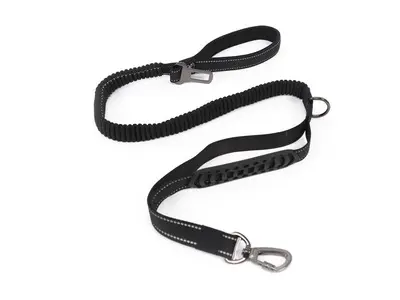 Lesa multifunctionala pentru caini, negru, FLEX PRO M-PETS, 2,5 cm x 120 cm - 170 cm