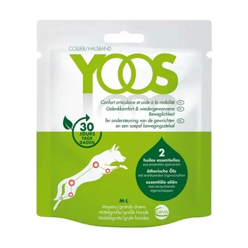 Zgarda cu uleiuri esentiale pentru cainii cu disconfort articular sau probleme de mobilitate, YOOS COLLAR, L