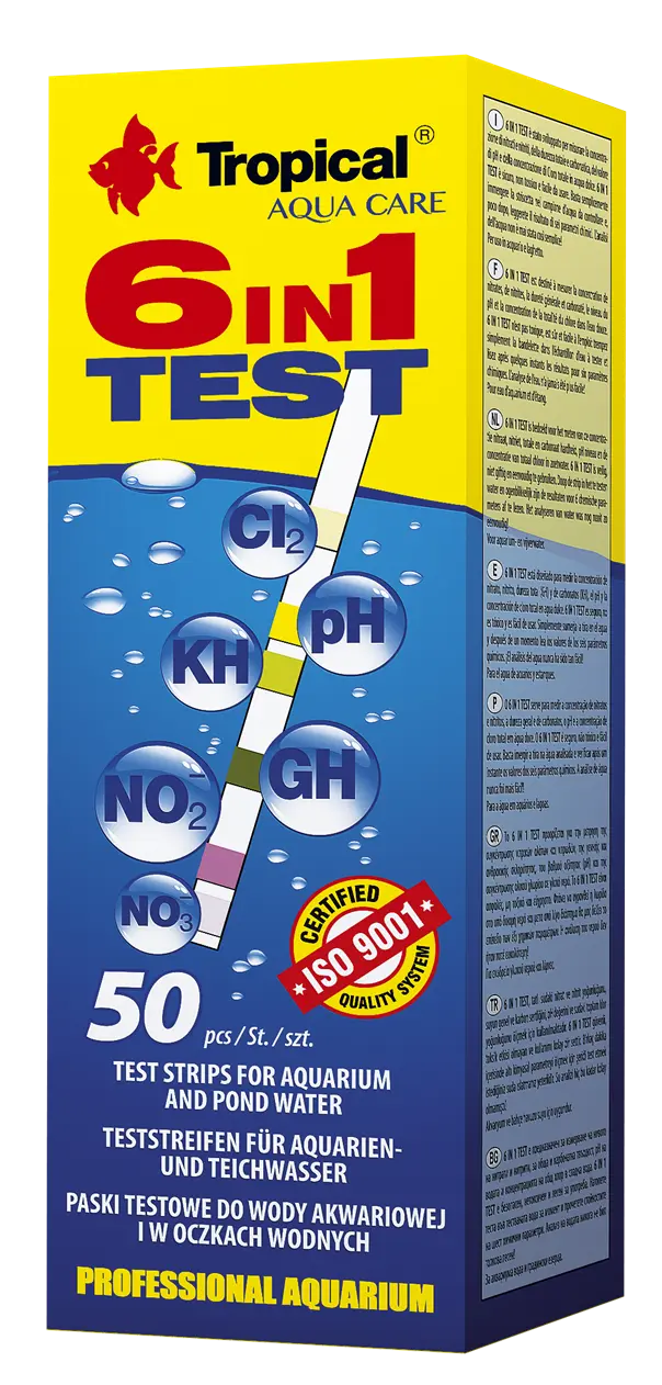 TEST STRIPS 6 in 1 Tropical Fish