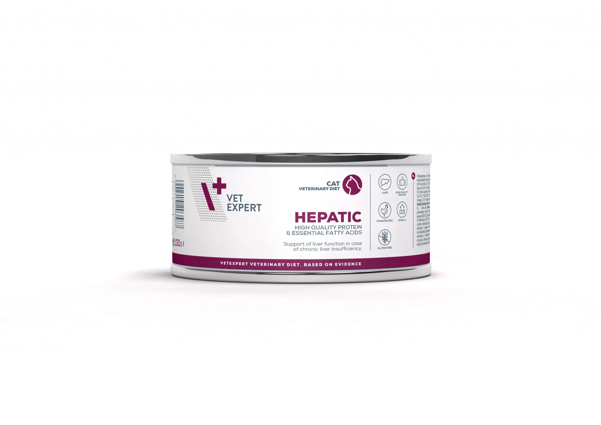 4T Dieta Veterinara pisici Hepatic CAT, VetExpert, conserva, 100g