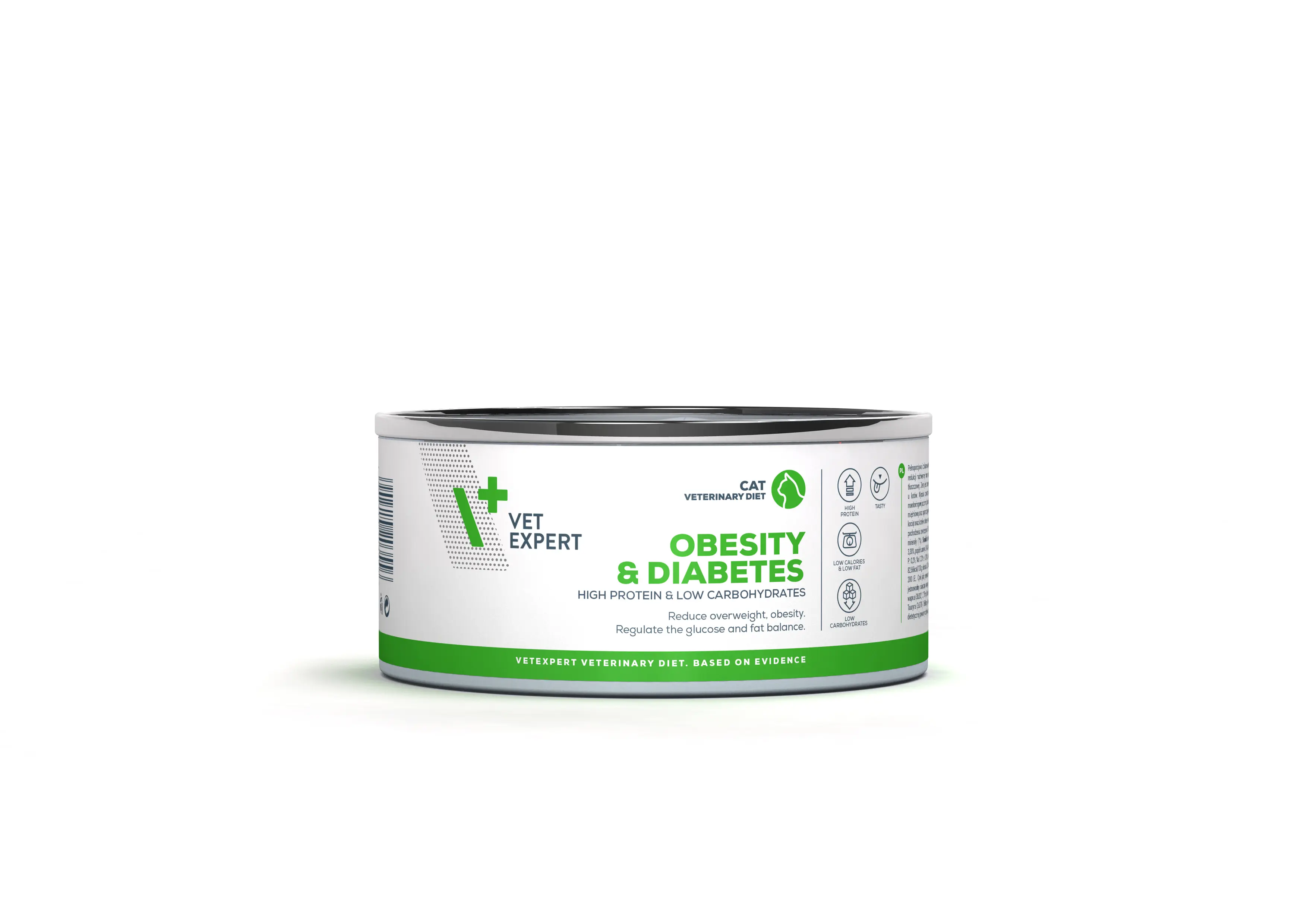 4T Dieta Veterinara pisici Obesity& Diabetes , VetExpert, conserva, 100g