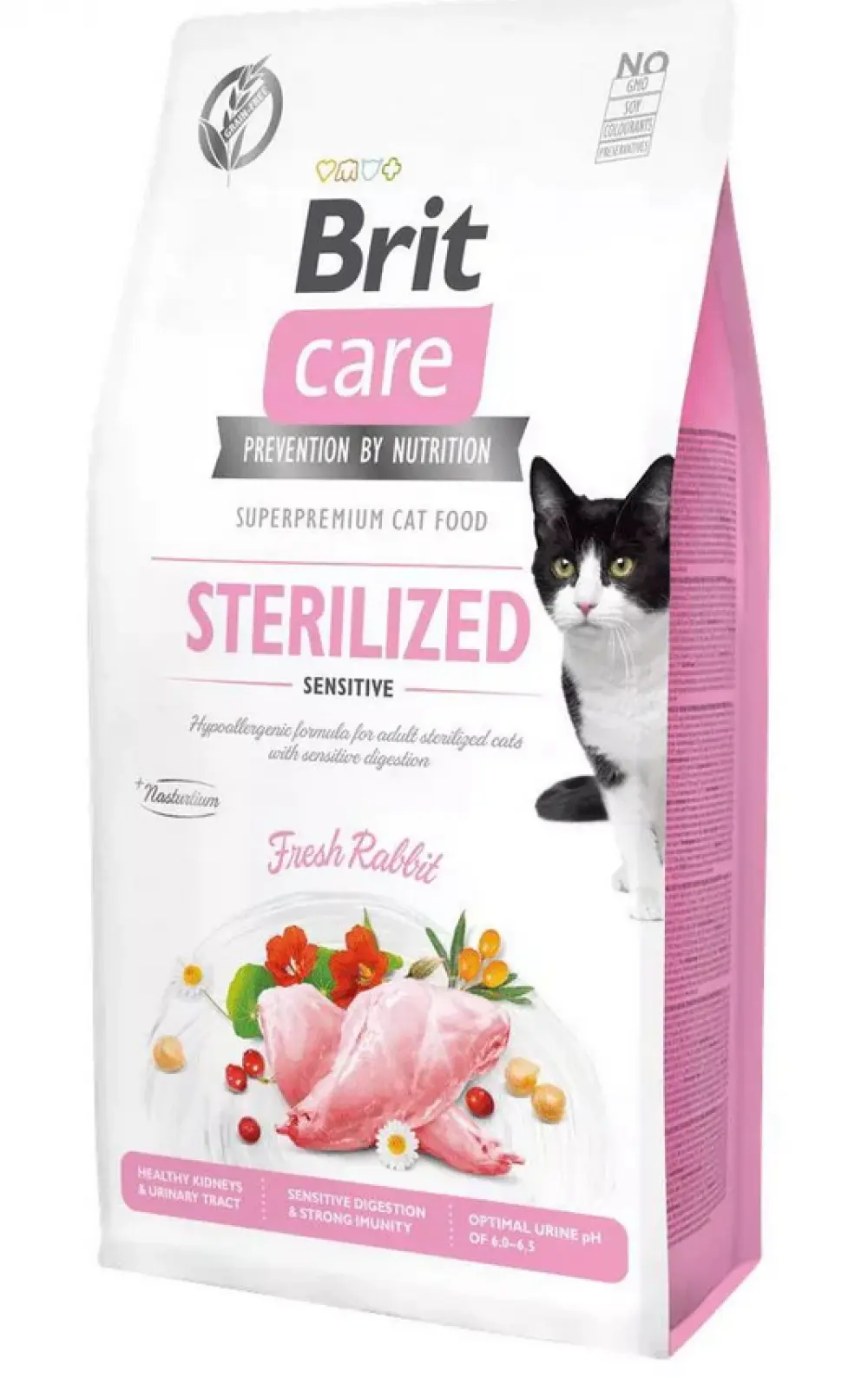 Brit Care Cat Grain-Free Sterilized Sensitive, hrana uscata fara cereale pentru pisici sterilizate, 7 kg