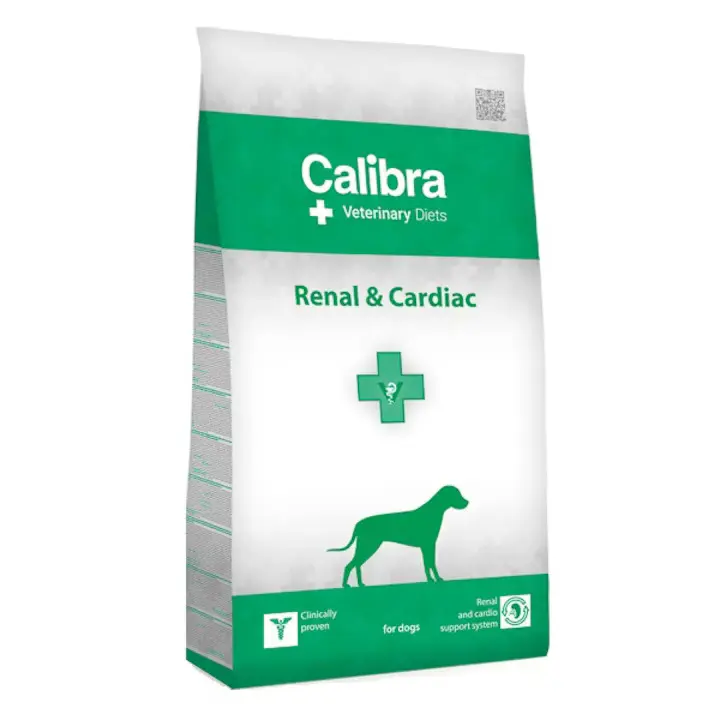 Dieta caini Calibra Veterinary Diets Renal & Cardiac, 12 kg, EXPIRA 02.12.2026