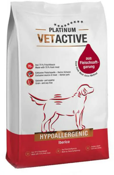 Hrana hipoalergenica pentru caini Platinum VetActive Hypoallergenic, porc iberic, 5 kg