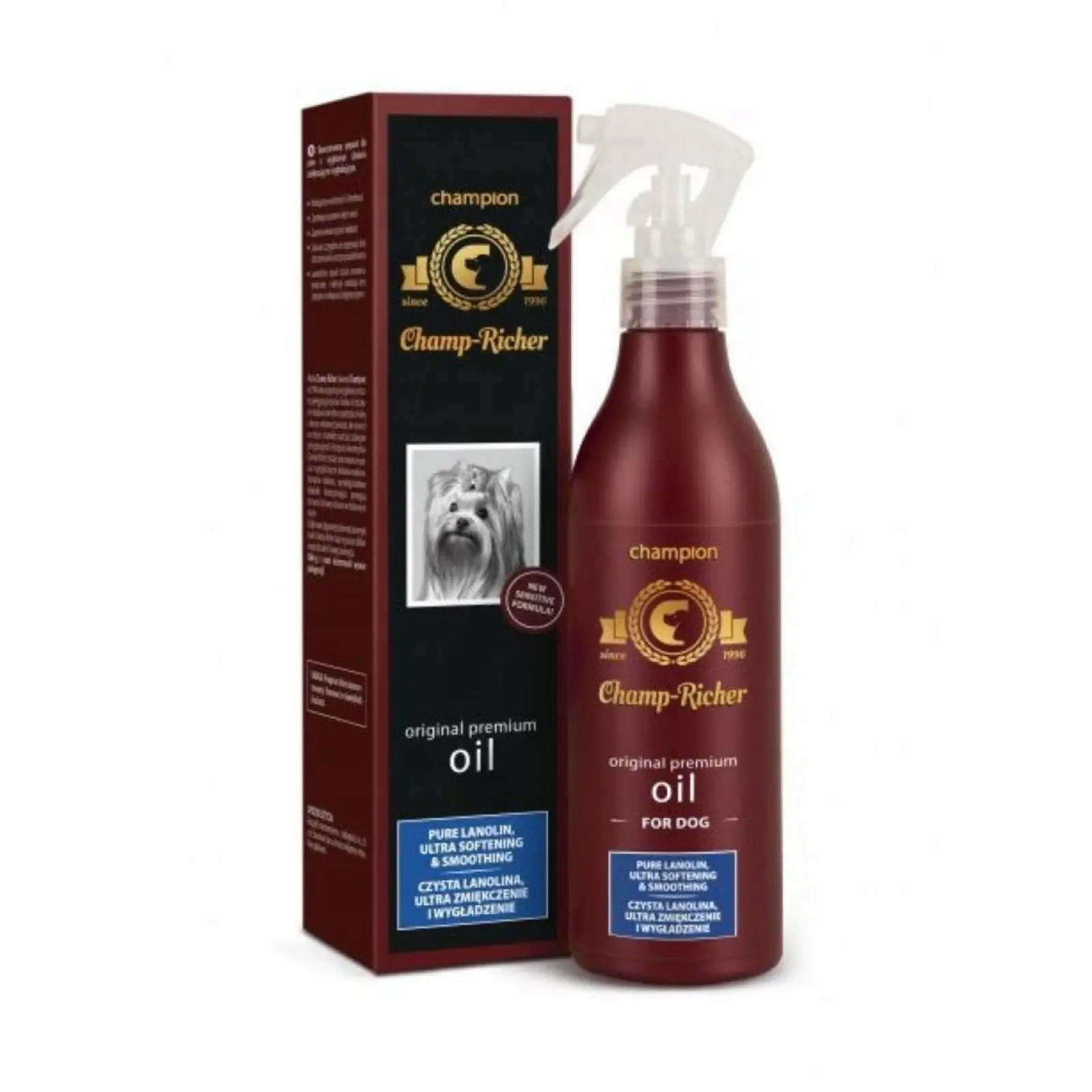Balsam spray pentru stralucire blana caini Champ Richer, 250 ml