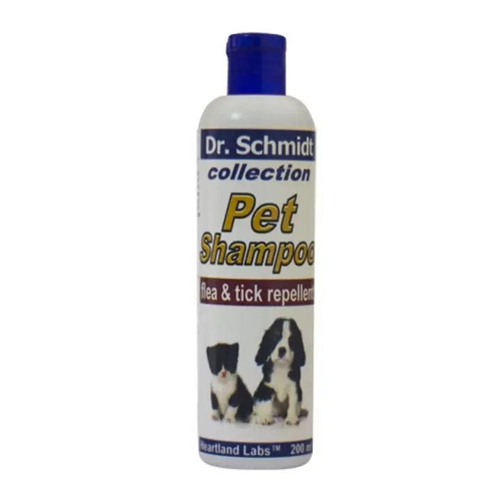 Sampon antiparazitar pentru caini cu efect repelent impotriva puricilor si capuselor Dr. Schmidt, 200 ml