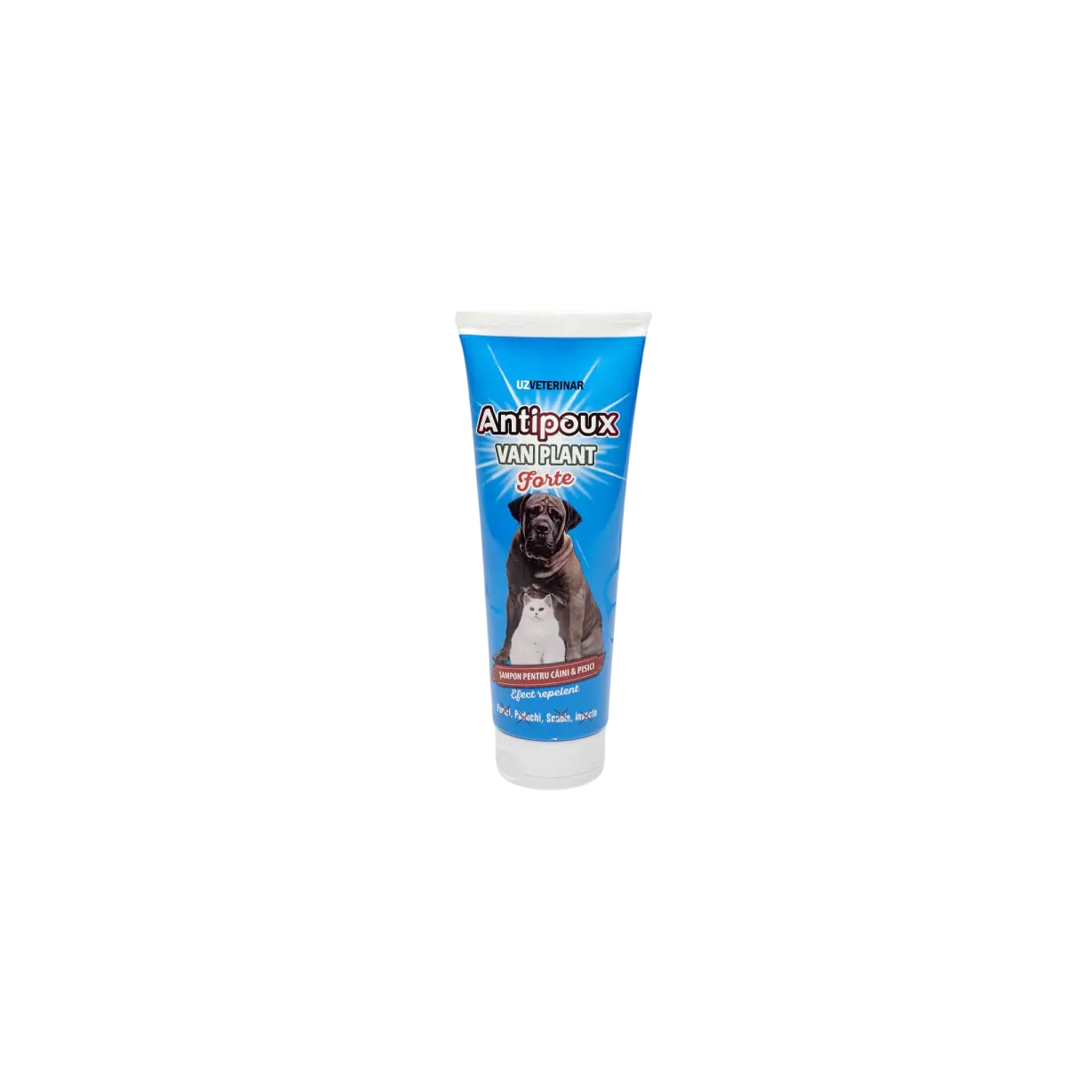 Sampon antiparazitar pentru caini Antipoux Forte Plant, 250 ml