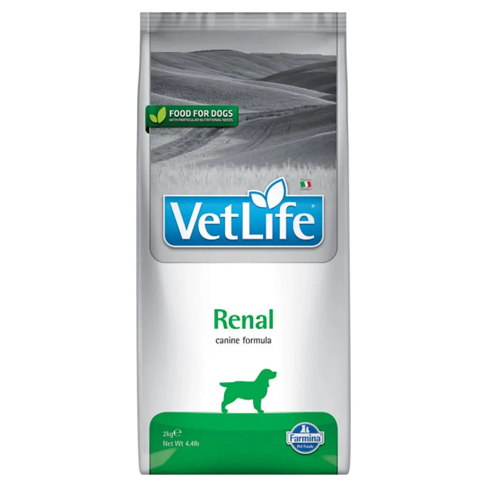 Dieta completa pentru caini cu insuficienta renala Vet Life Renal, 2 x 2 kg