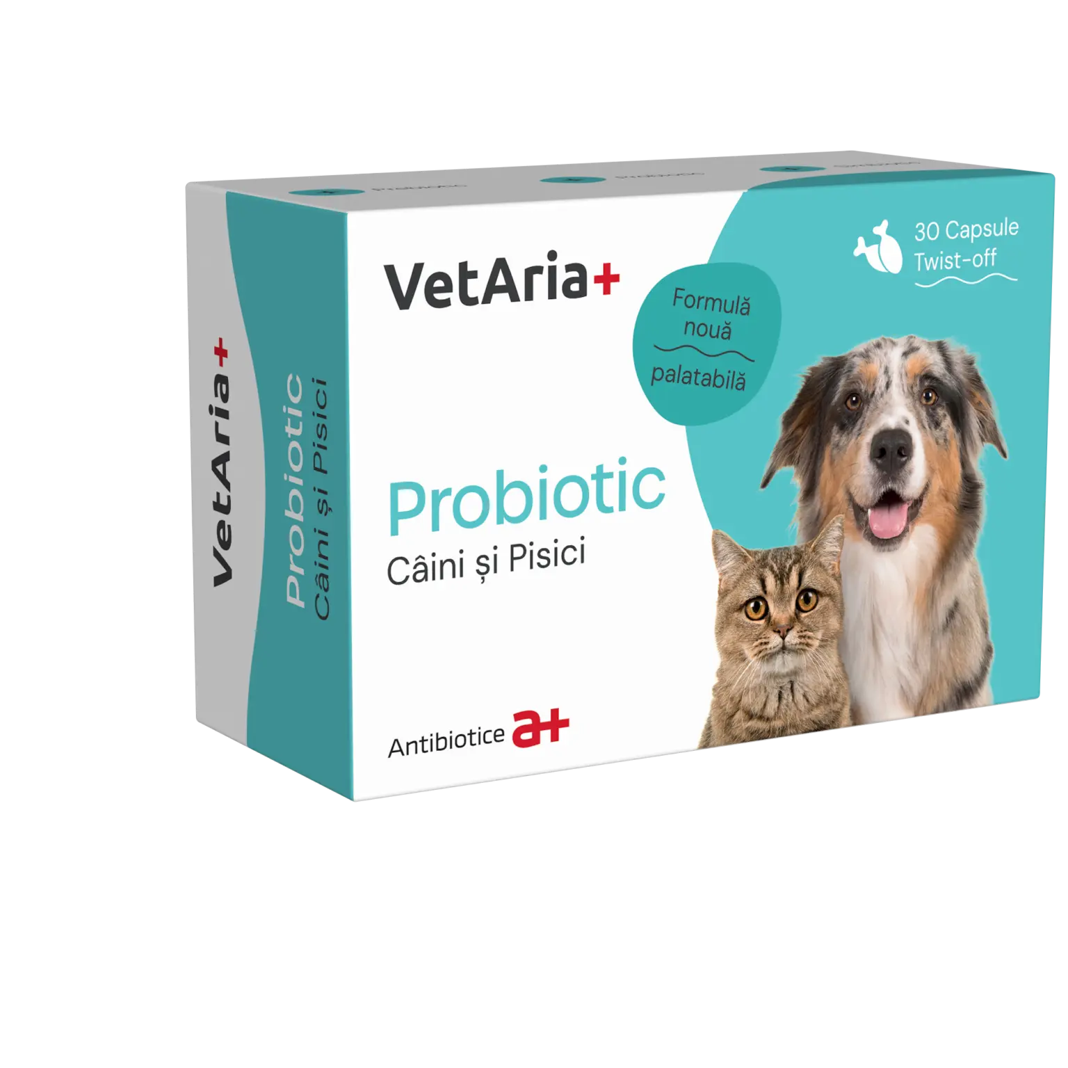 Probiotice pentru caini si pisici VetAria Probiotic, 30 capsule