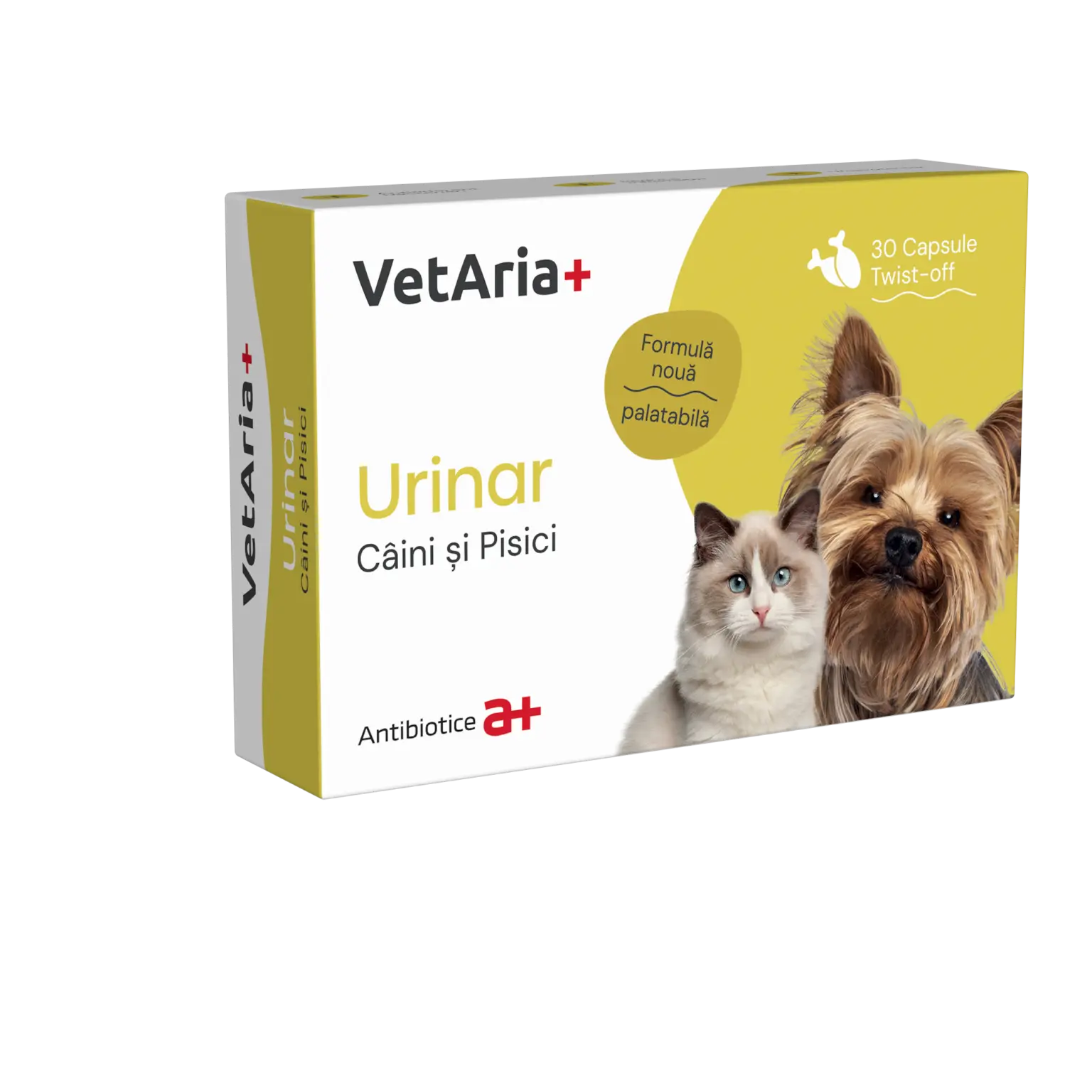 Supliment sistem urinar pentru caini si pisici VetAria Urinar, 30 capsule