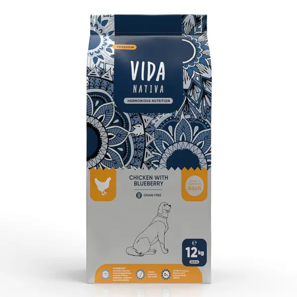 Vida Nativa Freedom Chicken with Blueberry Adult Dog Medium & Large Breed 12 kg