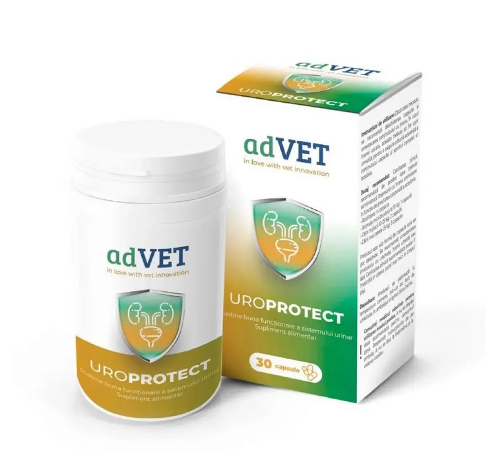 Uroprotect, Supliment pentru caini si pisici, 30 capsule