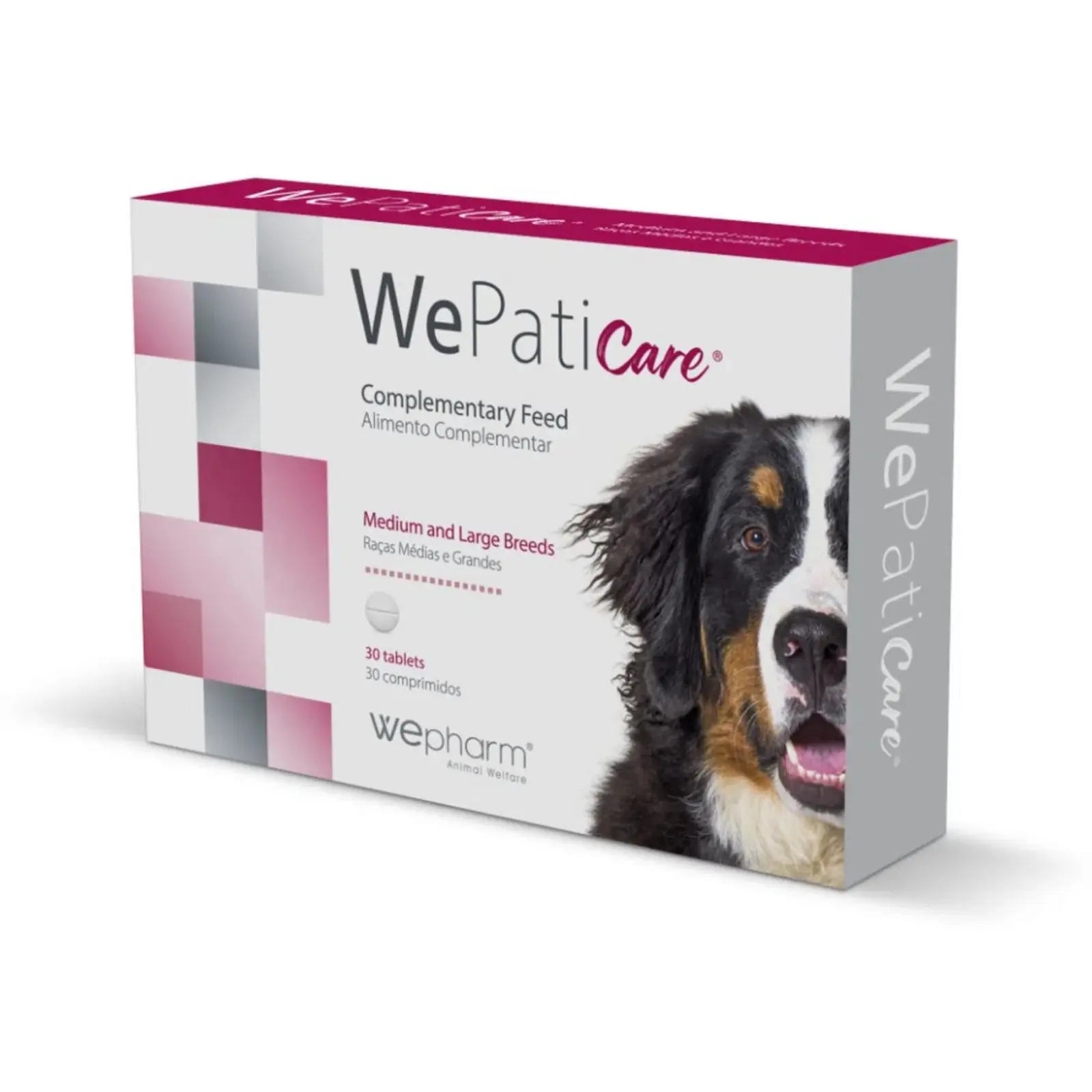 Supliment hepatic pentru caini de talie medie si mare WePatiCare, 30 comprimate