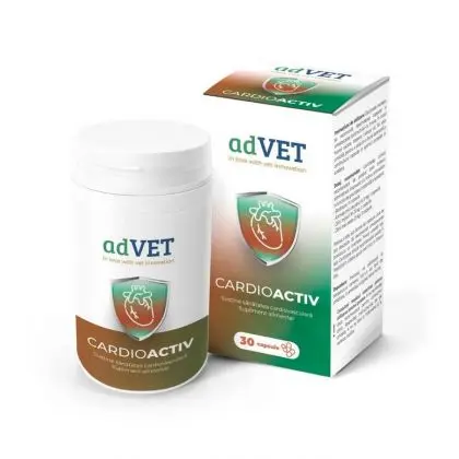 Advet Cardioactiv, supliment pentru caini si pisici, 30 capsule