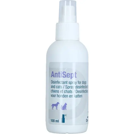 AntiSept spray antiseptic pentru caini si pisici: 0.05% clorhexidina, 100 ml