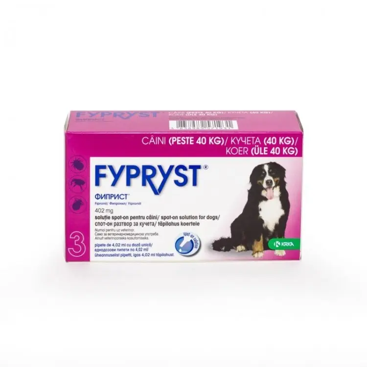 Antiparazitar extern pentru caini intre 40-60 kg Fypryst Dog XL, 1 pipeta