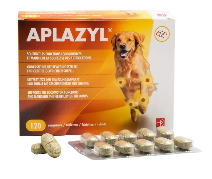 Aplazyl, Supliment pentru sustinerea articulatiilor la caini si pisici, 300 tablete