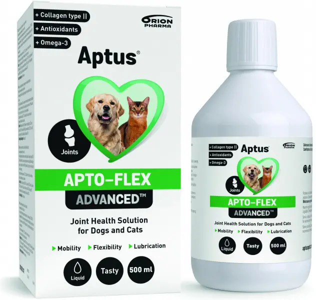 Aptus Apto Flex Advanced Vet Syrup Supliment Nutritional Pentru Caini si Pisici 500 Ml