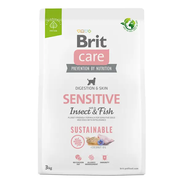 Brit Care Dog Sustainable Sensitive, Insect & Fish, 3 kg