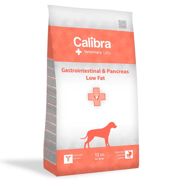 Calibra VD Gastrointestinal & Pancreas Low Fat, hrana dietetica caini adulti Pachet 2 X 2 kg