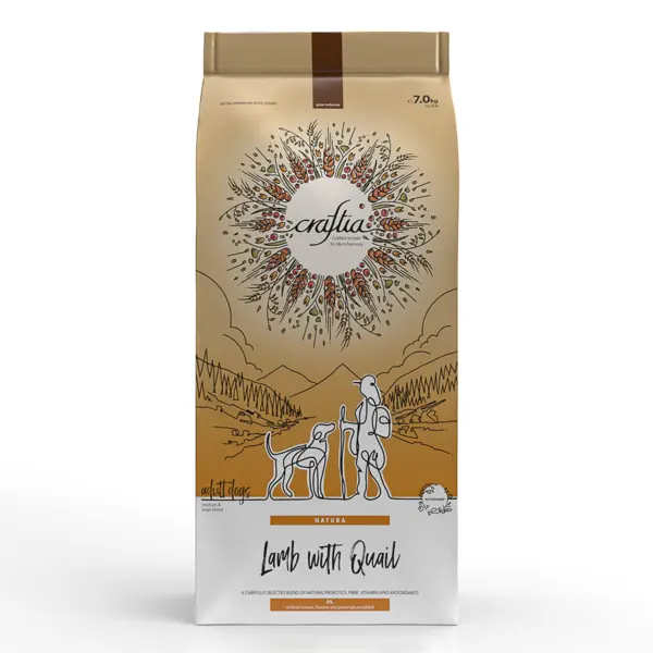 Craftia Natura Lamb with Quail Adult Dog Medium & Large Breed 7 kg