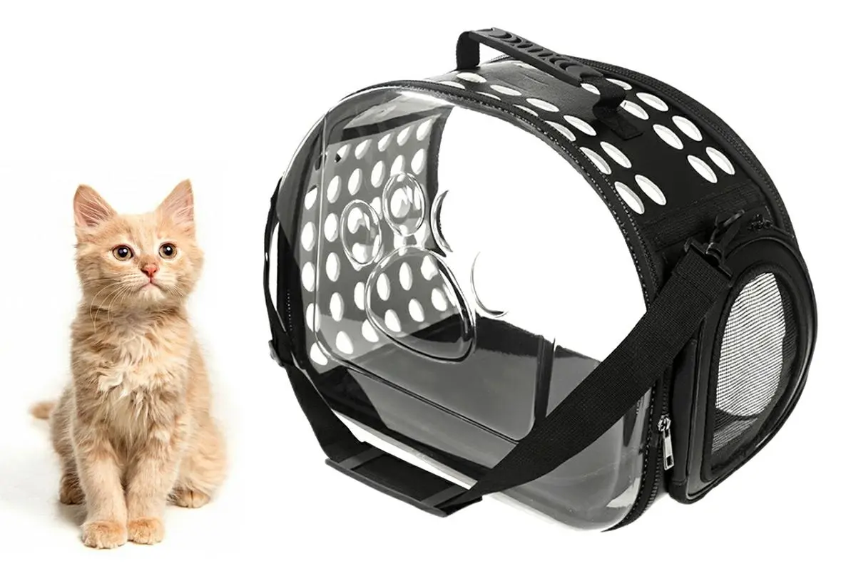 Cusca & Geanta Transport Caine Pisica, Neagra