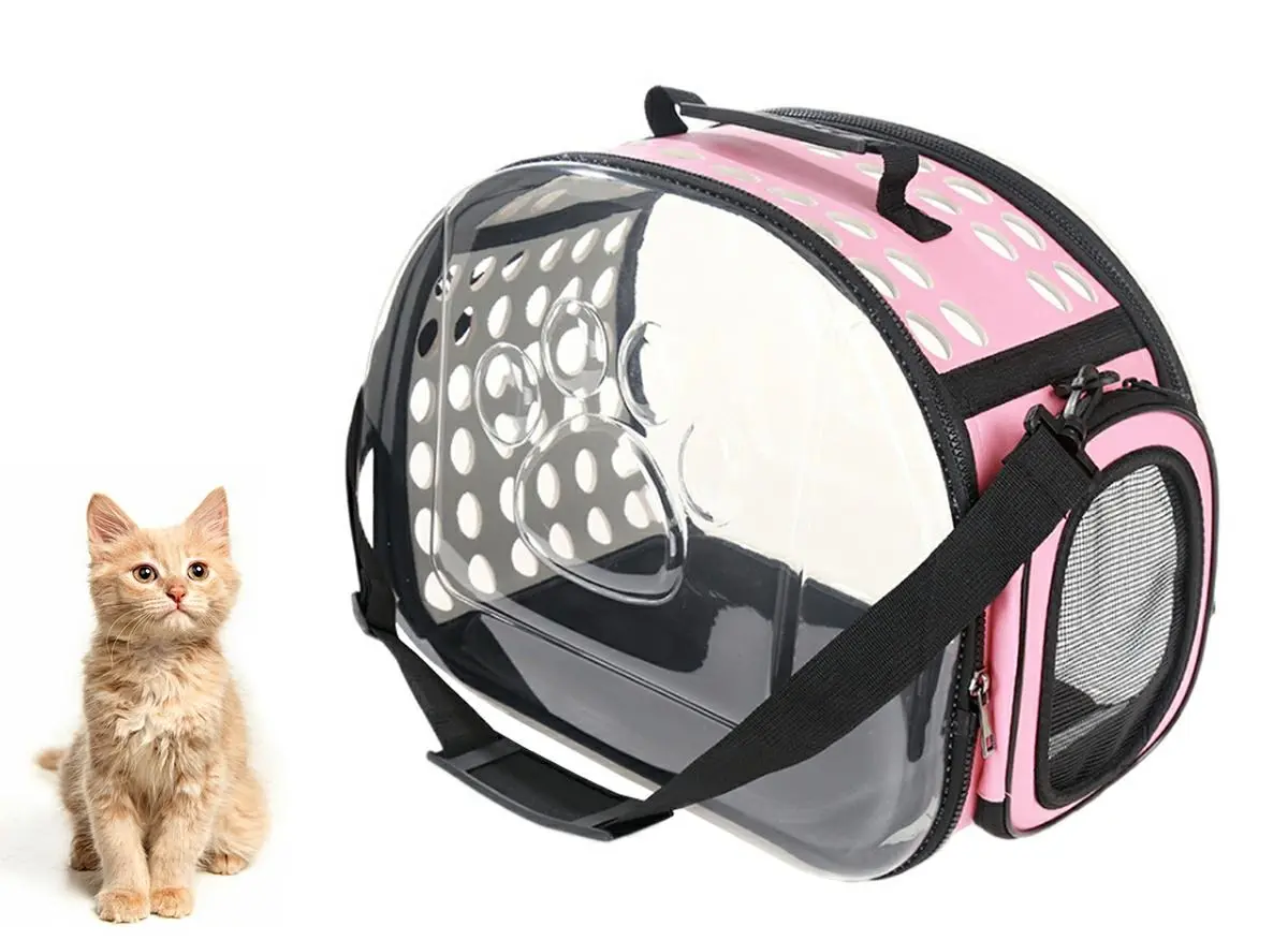 Cusca & Geanta Transport Caine Pisica Roz