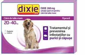 Antiparazitar extern pentru caini intre 20-40 kg Dixie Spot On L, 1 pipeta