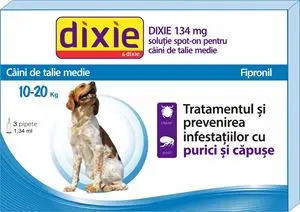 Antiparazitar extern pentru caini intre 10-20 kg Dixie Spot On M, 1 pipeta