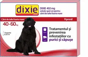 Antiparazitar extern pentru caini intre 40-60 kg Dixie Spot On XL, 1 pipeta