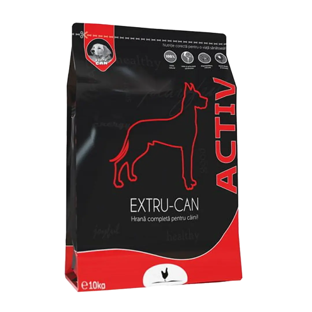 Extru-Can Activ, hrana uscata pentru caini adulti, cu pui, 10 kg