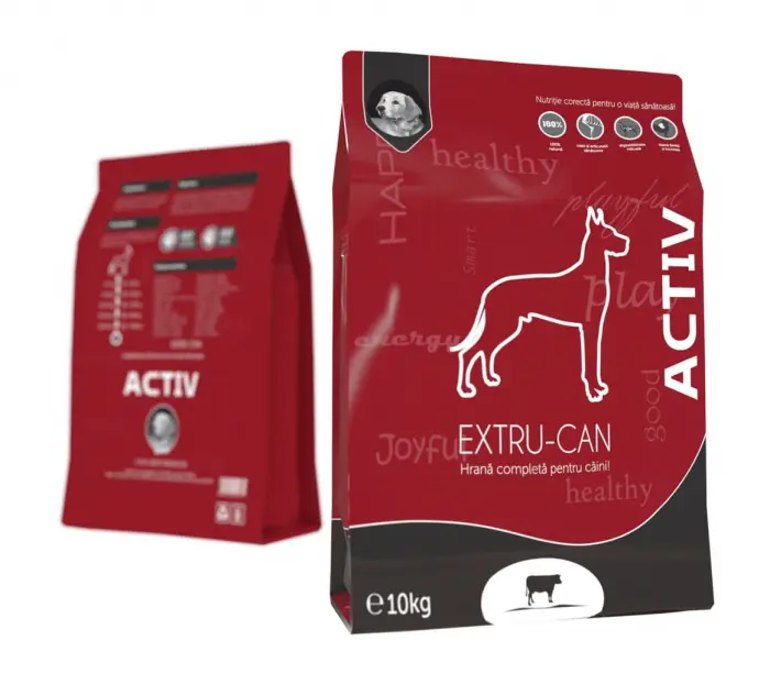 Extru-Can Adult cu vita, hrana uscata pentru caini adulti, 10 kg