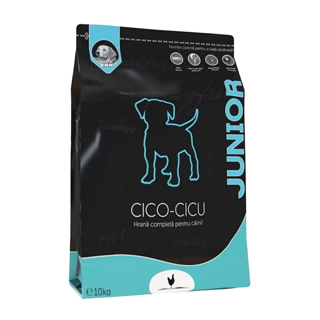Extru-Can, Cico Cicu, hrana uscata pentru caini junior, 10 kg