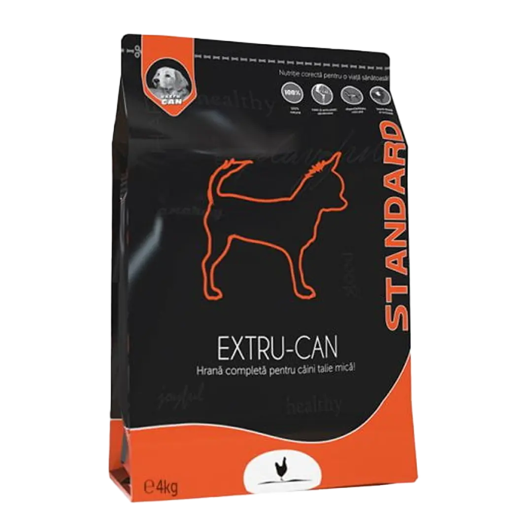 Extru-Can Mini Adult Pui, hrana uscata pentru caini de talie mica, 4 kg
