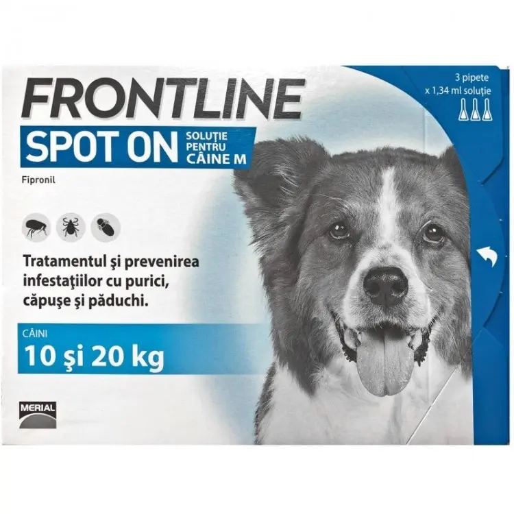 Antiparazitar caini Frontline Spot On M (10-20 kg), 1 pipeta