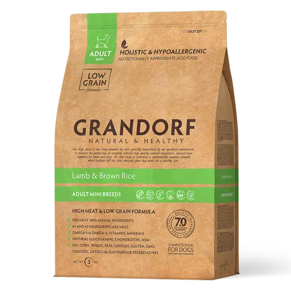 GD-Dog - Lamb & Brown Rice - Adult Mini Breed - 3 kg