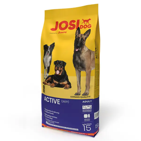 JosiDog Active, hrana uscata pentru caini activi, 15 kg