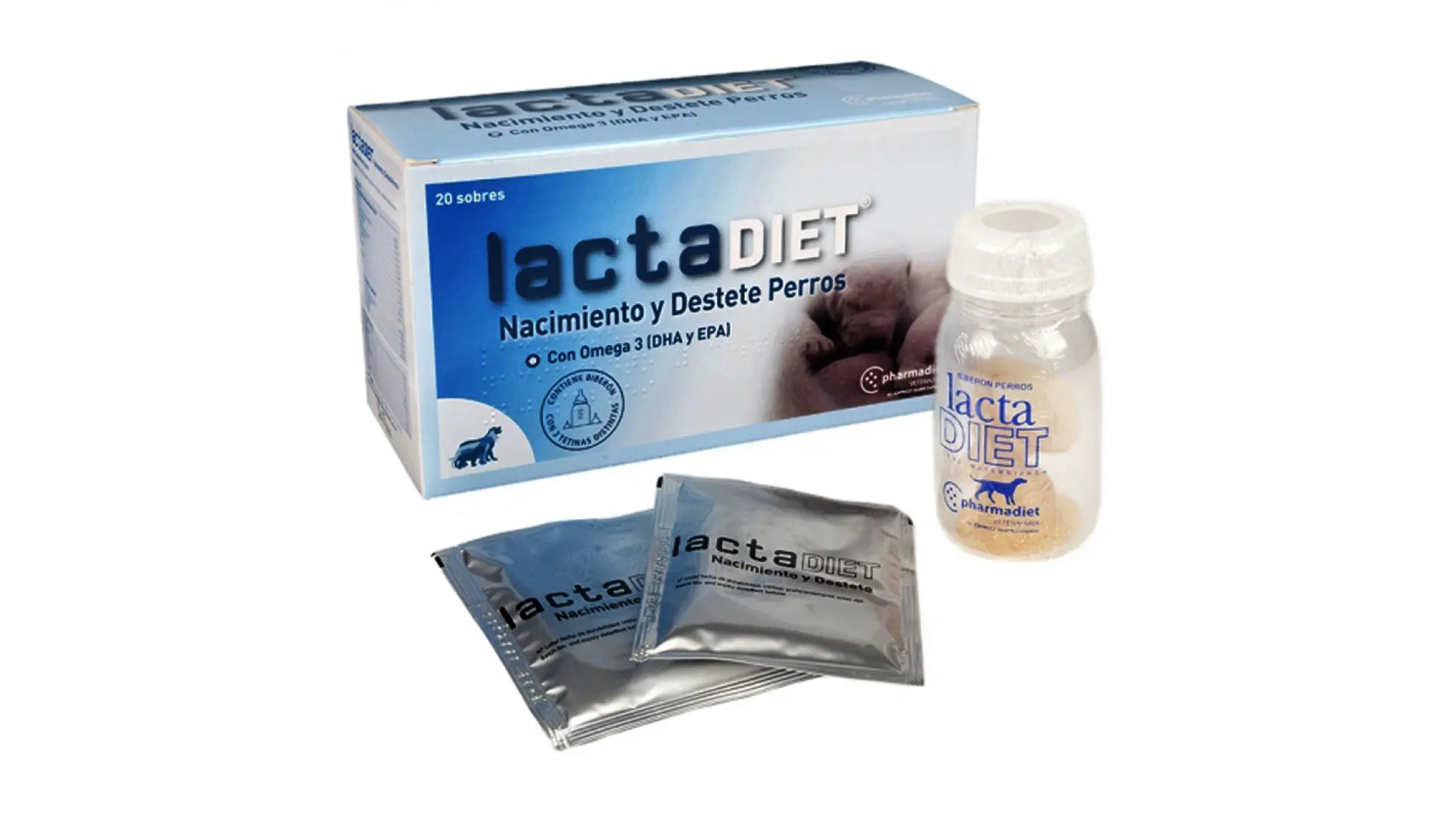 Lapte Praf pt Catei LactaDiet Nastere si Intarcare 300 g Cu Biberon si Tetina