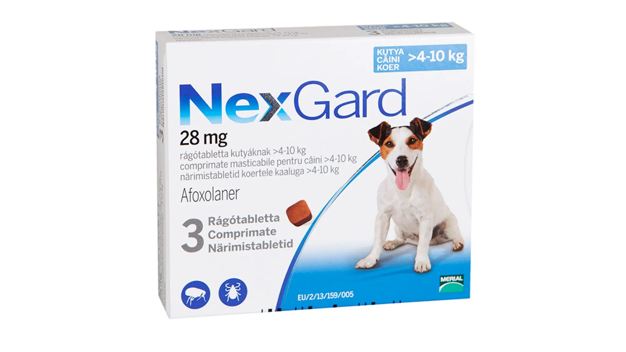 NexGard M (4-10 kg), 28 mg, 1 tableta