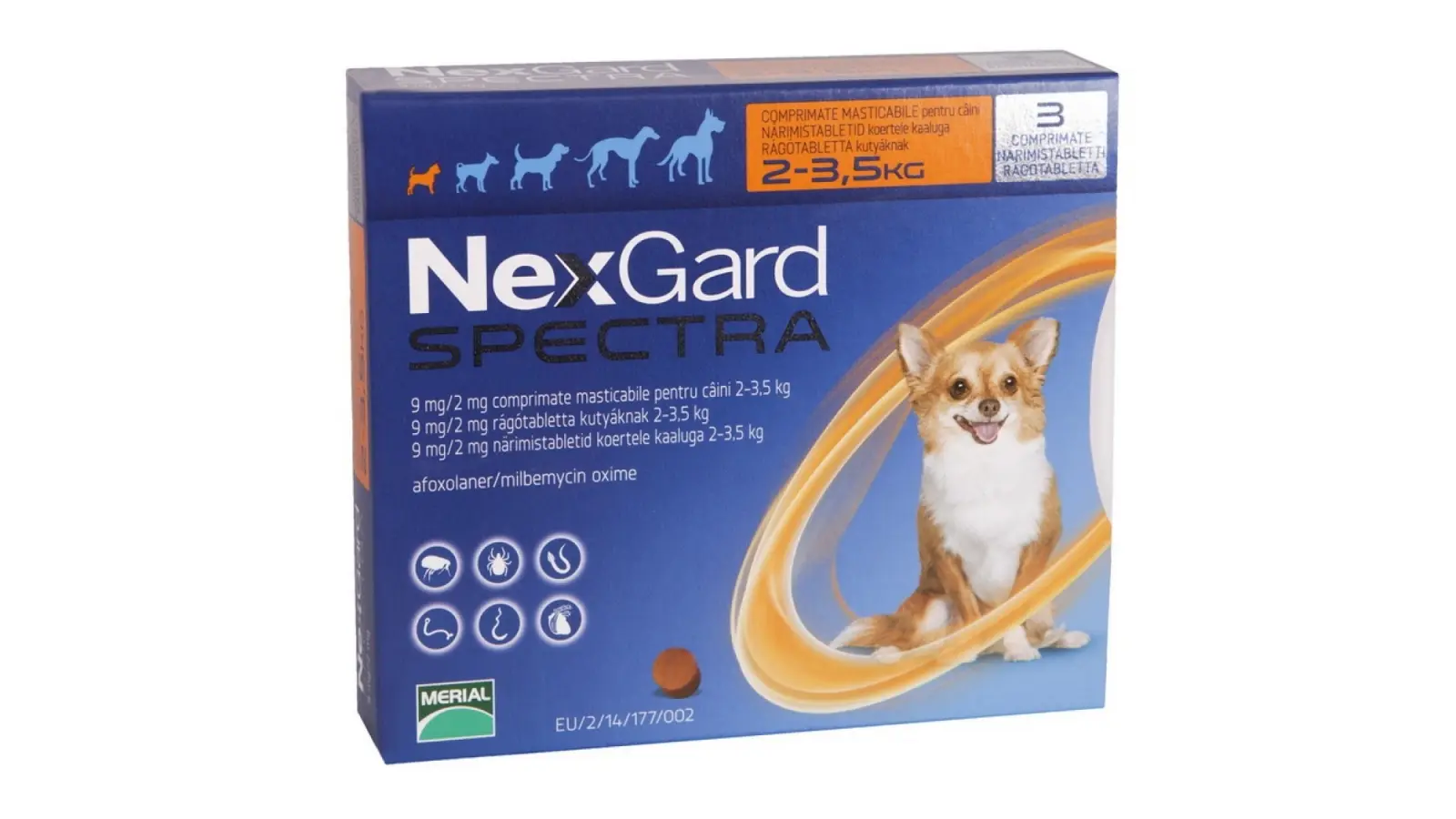NexGard Spectra XS (2-3.5 kg), 1 tableta