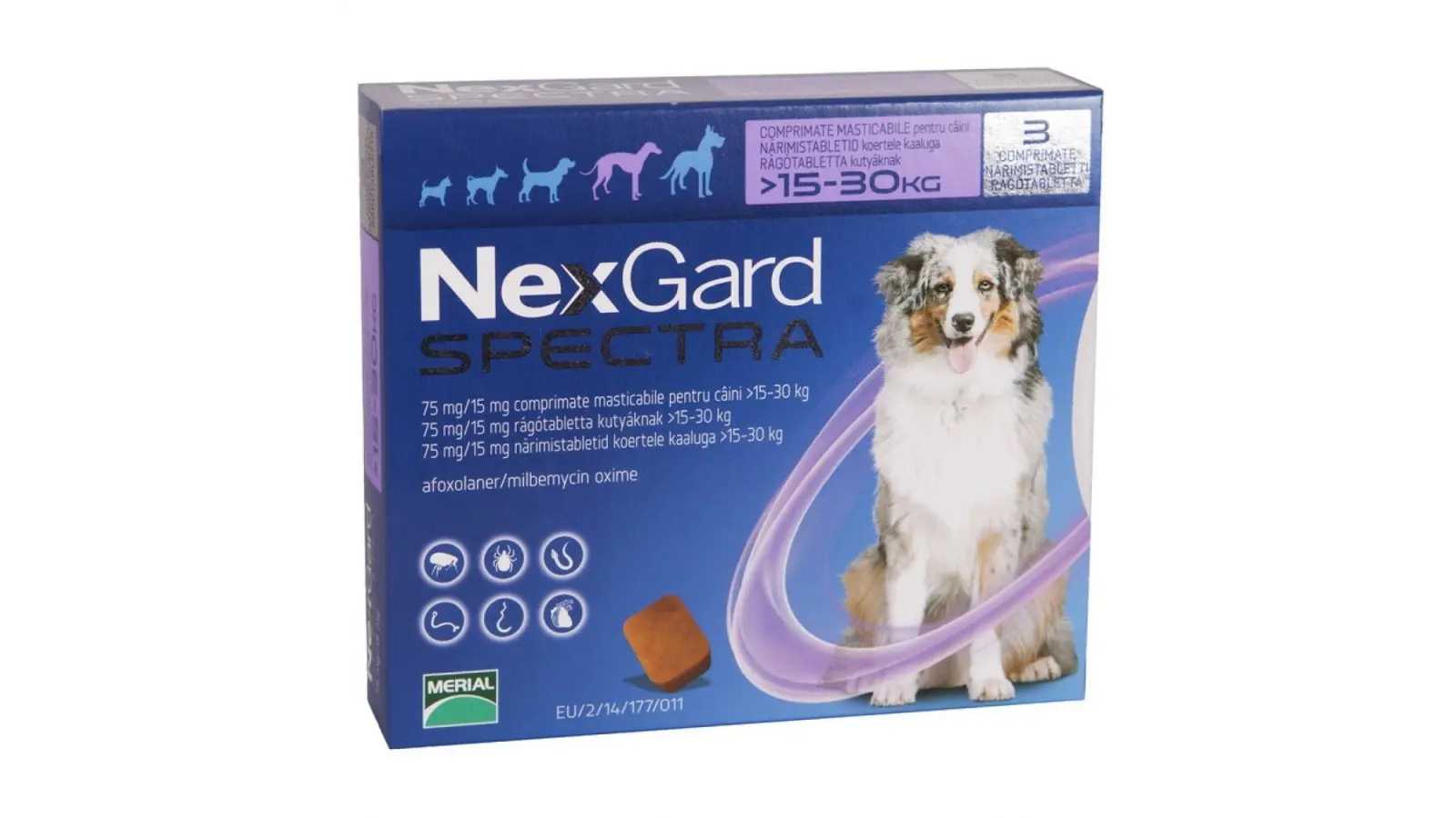 NexGard Spectra L (15-30 kg), 1 tableta