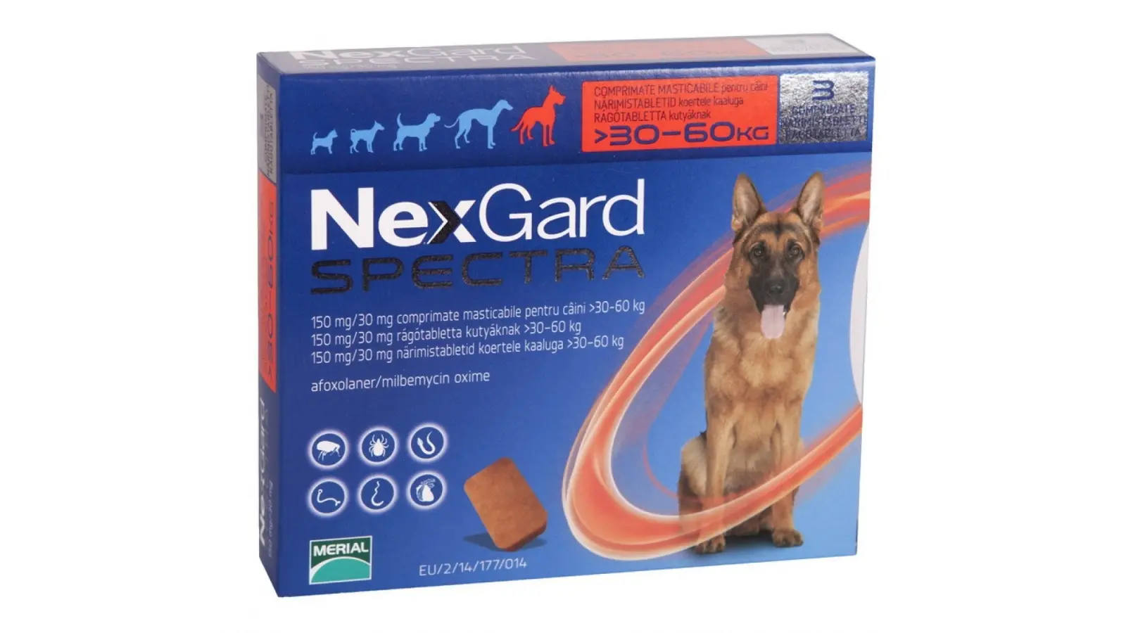 NexGard Spectra XL (30-60 kg), 1 tableta