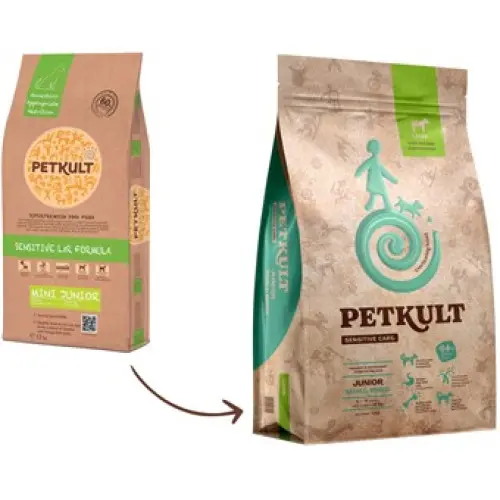 Petkult Sensitive Mini Junior Cu Miel si Orez, 3 kg