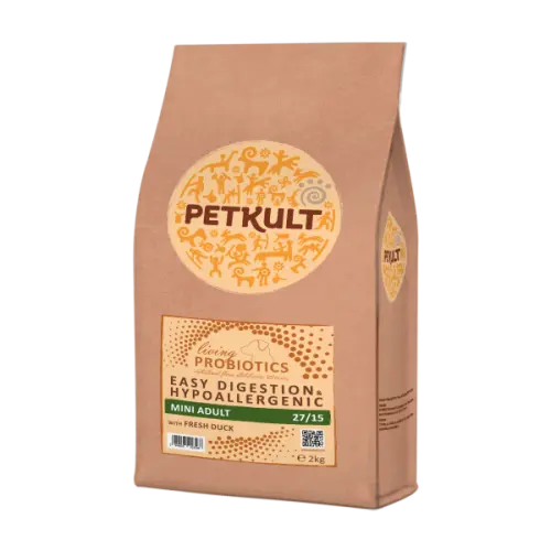 Petkult Probiotics Mini Adult Cu Rata si Orez, 2 kg