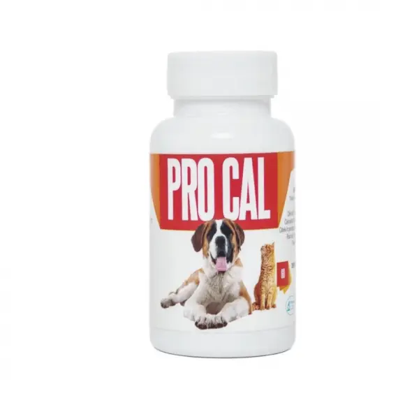 Pro-Cal 60 Tablete Supliment Nutritiv Pentru Caini si Pisici