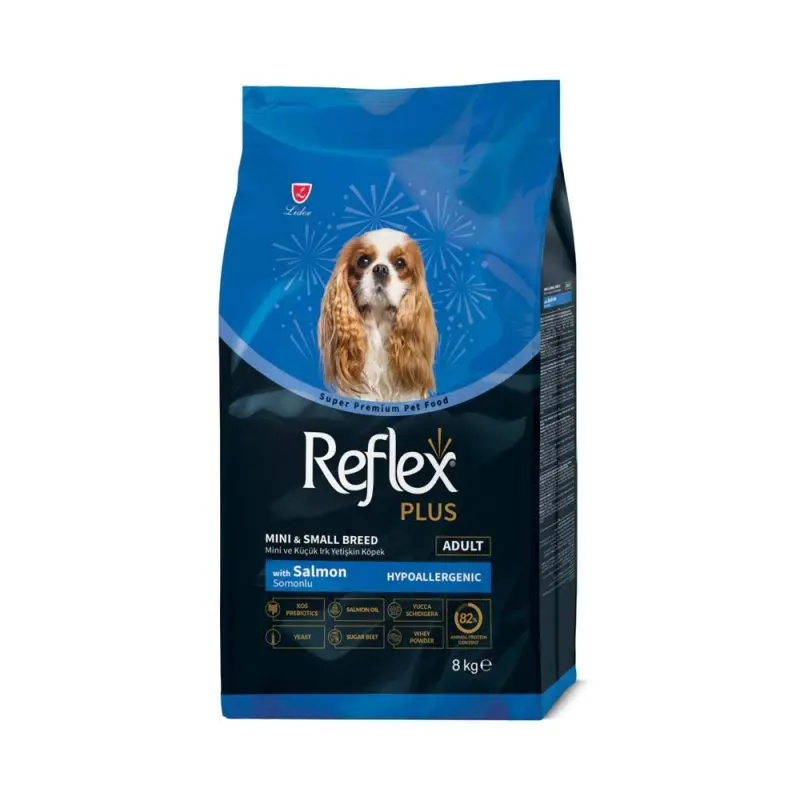 Reflex Plus, hrana uscata pentru caini adulti de talie mica, cu somon, 8 kg