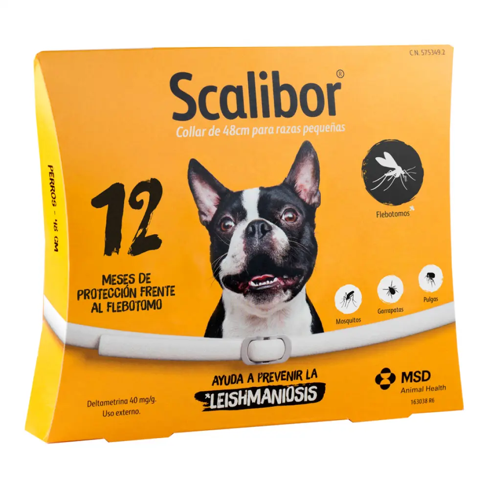 Zgarda antiparazitara pentru caini Scalibor, 48 cm